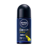 NIVEA MEN Deep Extreme Anti-Perspirant Roll-on For Men, 72h - 50ml