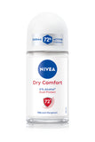 Dry Comfort Anti-perspirants Roll-on For Women, 72h- 50m