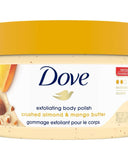 Dove exfoliating body Polish scrub with crushed almond & mango butter