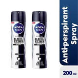 Black & White Invisible Original Anti-Perspirant Spray for Men, 48h - 200ml