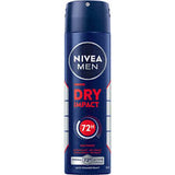 Dry Impact Anti-Perspirant Spray For Men, 72h -200ml