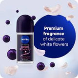 NIVEA Pearl & Beauty Black Pearl Fine Fragrance Anti-Perspirant Roll-On, 48h - 50ml