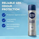 NIVEA Silver Protect Anti-Perspirant Spray For Men, 48h - 200ml