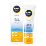 NIVEA Sun UV Sunscreen Face Shine Control Cream SPF 50 - 50ml