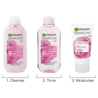 Garnier Natural Rose Water Toner Sensitive Skin 200ml - Brandlistry Nigeria