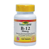 Nature’s Field Vitamin B-12 (50mcg)