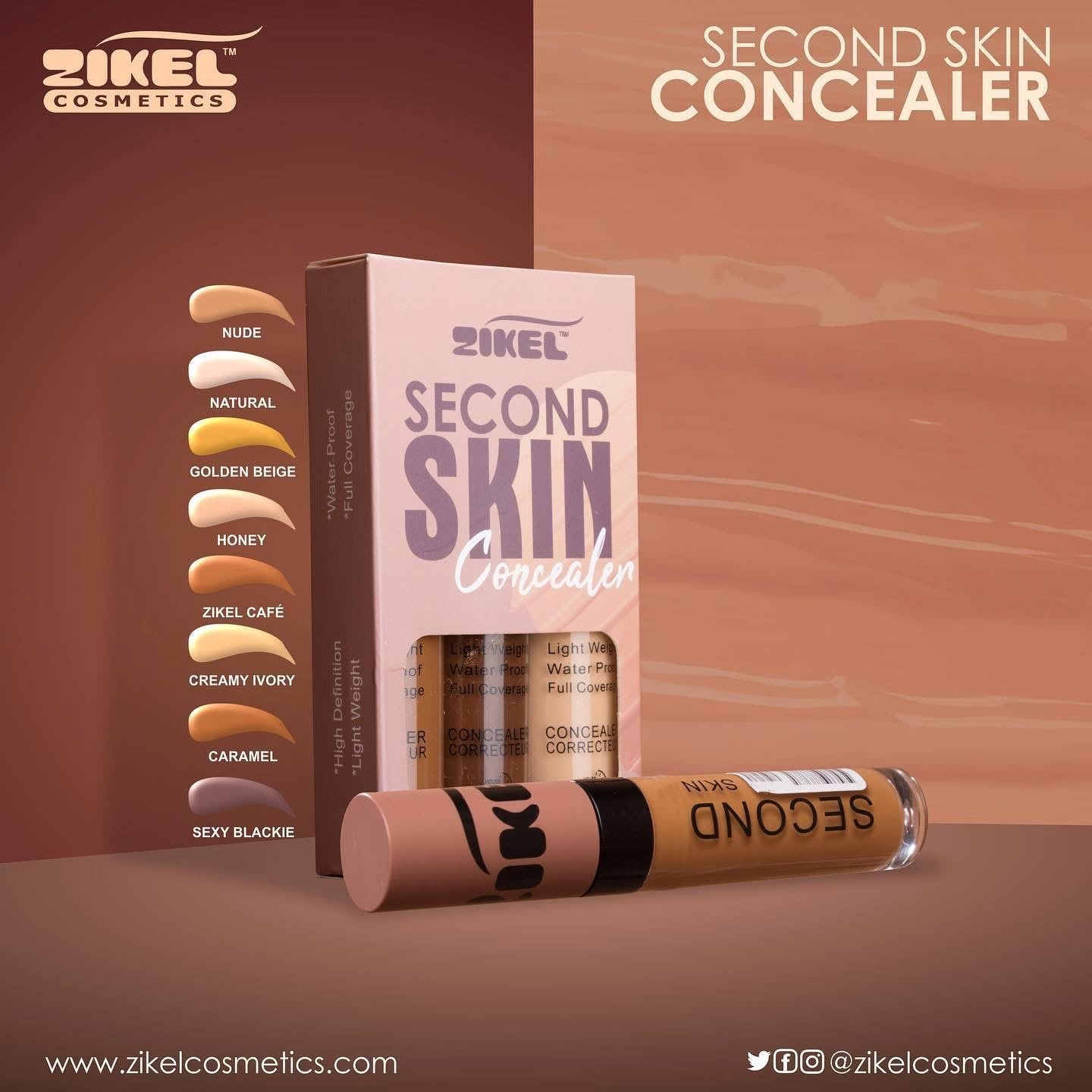 Zikel Liquid Concealer/Highlight - Brandlistry Nigeria