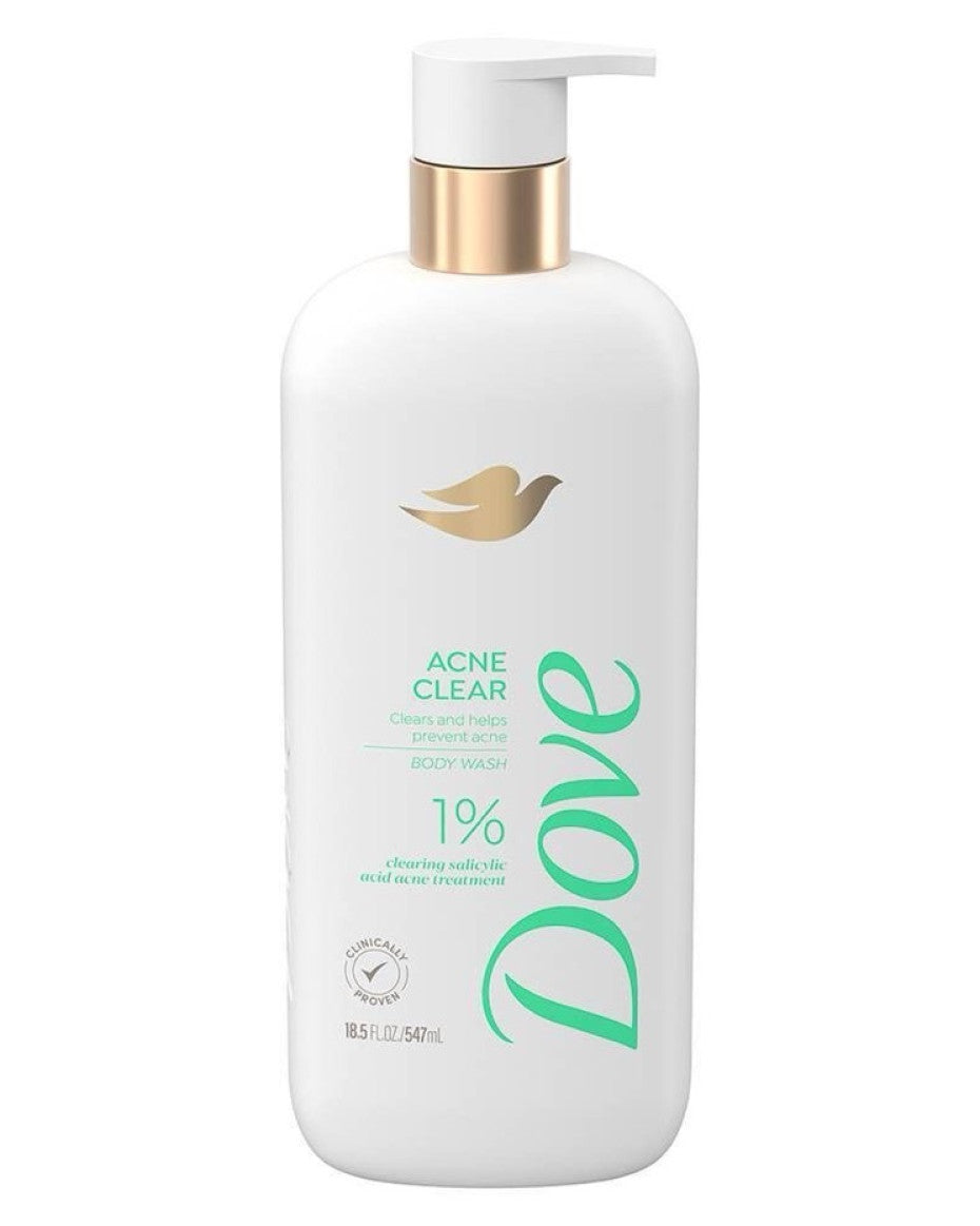 Dove Acne Body Wash with 1% Salicylic Acid 547ml