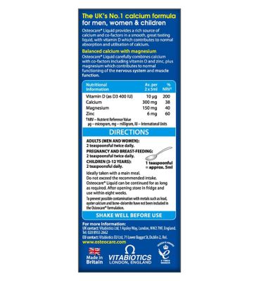 Vitabiotics Osteocare Liquid - 200 ml