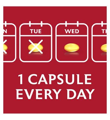 Seven Seas Omega-3 Fish Oil Plus Cod Liver Oil High Strength - 120 One-A-Day Capsules