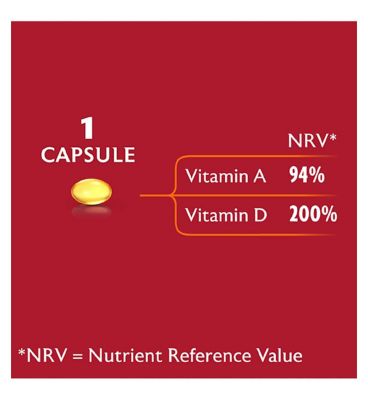 Seven Seas Cod Liver Oil One-A-Day Omega-3 Fish Oil & Vitamin D 120 Capsules