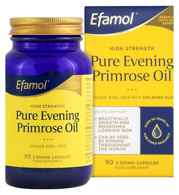 Efamol High Strength Pure Evening Primrose Oil 90 x 500mg Capsules