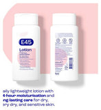 E45 Moisturiser Body Lotion for Dry, Sensitive & Eczema Prone Skin - 200ml