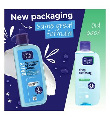 Clean & Clear Deep Cleansing Lotion For Sensitive Skin 200ml