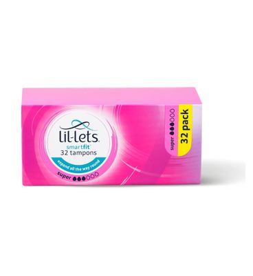 Lil-Lets Non-Applicator Tampons (SmartFit) – Super – 32 pack
