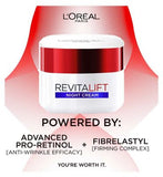 L'Oreal Paris Revitalift Anti-Wrinkle + Firming Pro Retinol Night Cream 50ml