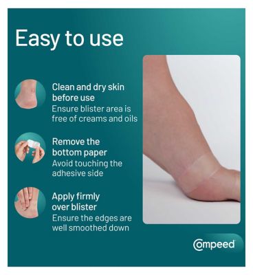 Compeed Hydrocolloid Blister Plasters Small - Pack of 6