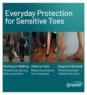 Compeed Medium Hydrocolloid Corn Plasters - Pack of 10