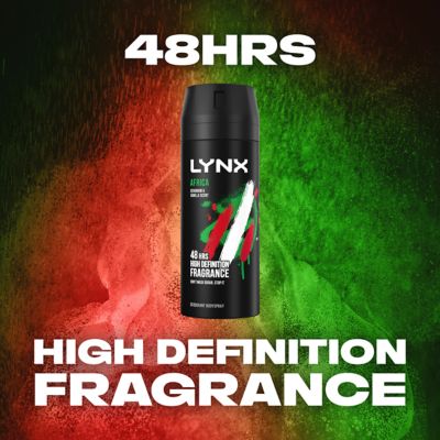 Lynx Aerosol Bodyspray Africa 48h Deodorant 150ml