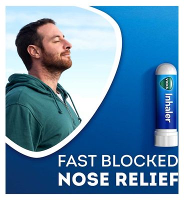 Vicks Inhaler Fast Acting Decongestant For Blocked Nose Relief Stick