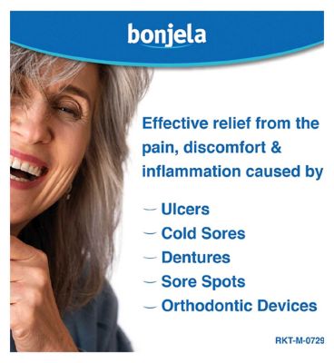 Bonjela Adult Mouth Ulcer Pain Relief Sugar Free Gel 15g