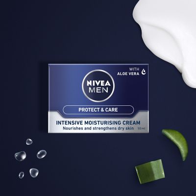 NIVEA MEN Intensive Moisturising Face Cream, Protect & Care, 50ml