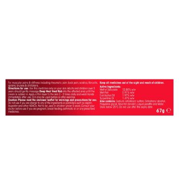 Deep Heat Heat Rub - 67g