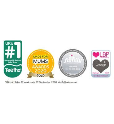 Nelsons Teetha Teething Granules from 3 Months+ Only 24 Sachets
