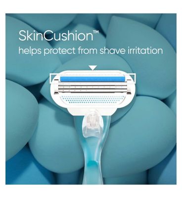 Gillette Venus Razor Blades, Smooth 3 Blade Women’s Razor Blades X4<br/>