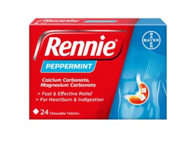 Rennie Peppermint 24 Chewable Tablets