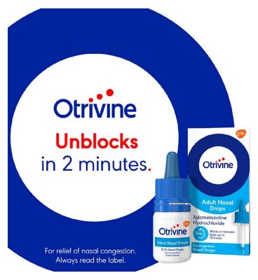 Otrivine Adult Nasal Drops - 10ml