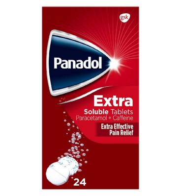 Panadol Extra Soluble Tablets Paracetamol + Caffeine - 24 Soluble Tablets