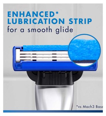 Gillette Mach3 Turbo Men’s Razor Blade Refills, 8 Pack