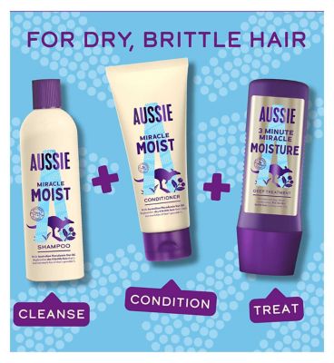 Aussie Miracle Moist Shampoo 300ml