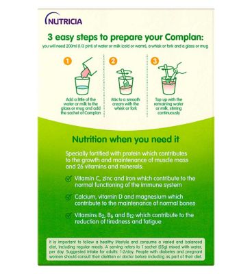 Complan Strawberry Nutritional Drink Sachet 4x55g
