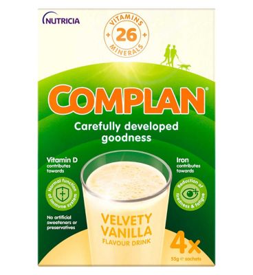 Complan Vanilla Nutritional Drink Sachet 4x55g