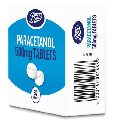 Boots Paracetamol 500mg Tablets - 32 Tablets