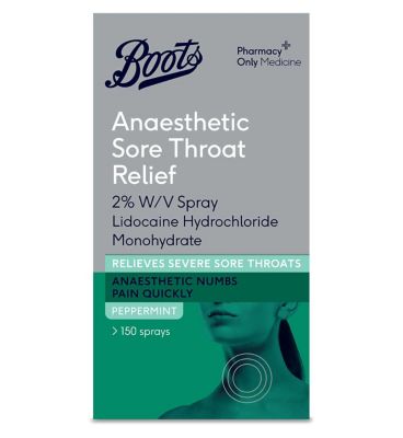 Boots Severe Sore Throat Relief 2% w/v Oromucosal Spray
