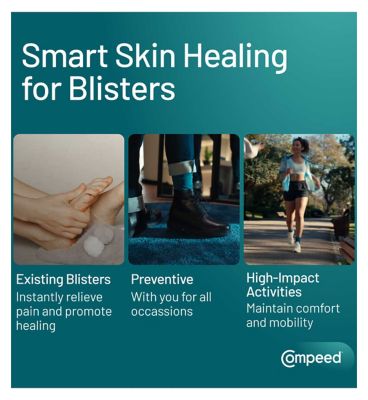 Compeed Hydrocolloid Blister Plaster for Toes - Pack of 8
