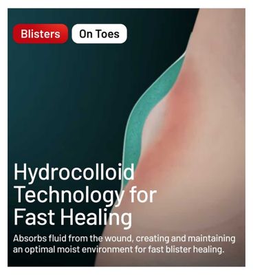 Compeed Hydrocolloid Blister Plaster for Toes - Pack of 8