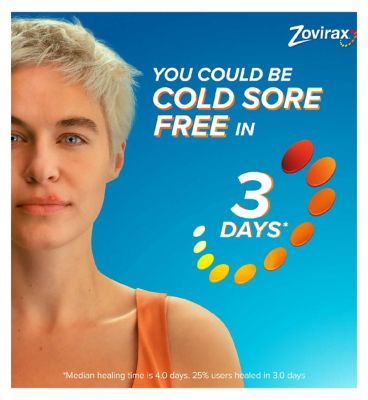 Zovirax Cold Sore Cream Aciclovir Tube 2g