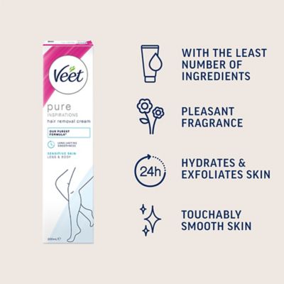 Veet Pure Hair Removal Cream Legs & Body Sensitive - 200ml