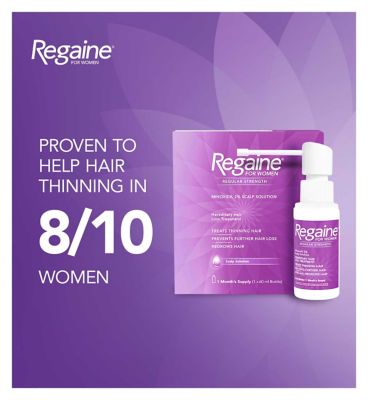 Regaine For Women Regular Strength  Minoxidil 2% Scalp Solution -1 Month Supply