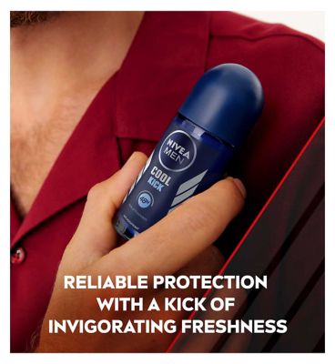 NIVEA MEN Cool Kick 48h Anti-Perspirant Roll-On Deodorant 50ml