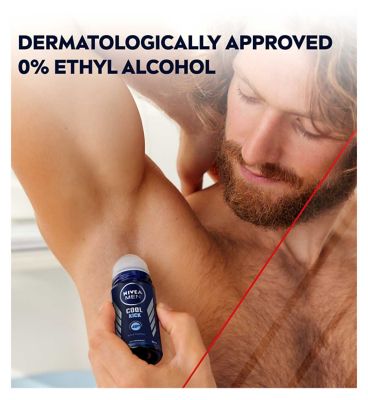 NIVEA MEN Cool Kick 48h Anti-Perspirant Roll-On Deodorant 50ml