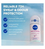 NIVEA Anti-Perspirant Deodorant Roll-On, Pearl & Beauty, 72 Hours 50ml
