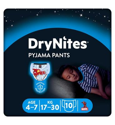 Huggies DryNites® Pyjama Bed Wetting Pants Boys 4-7 Years - 10 Pants