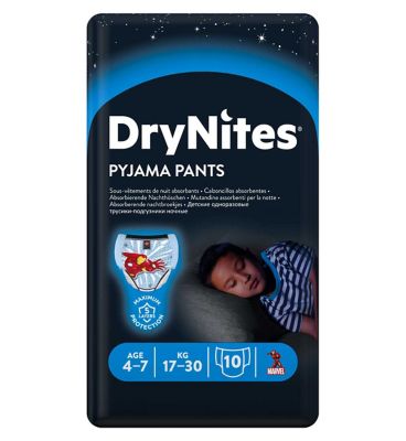 Huggies DryNites® Pyjama Bed Wetting Pants Boys 4-7 Years - 10 Pants