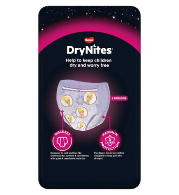 Huggies DryNites Pyjama Bed Wetting Pants Girls, 10 Pants, 4-7 Years
