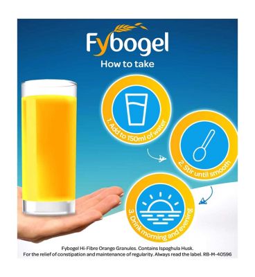 Fybogel Hi-Fibre Orange Constipation Relief 30 Sachets